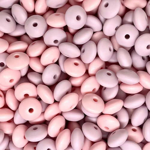 Lentil Silicone Beads - Mix 4