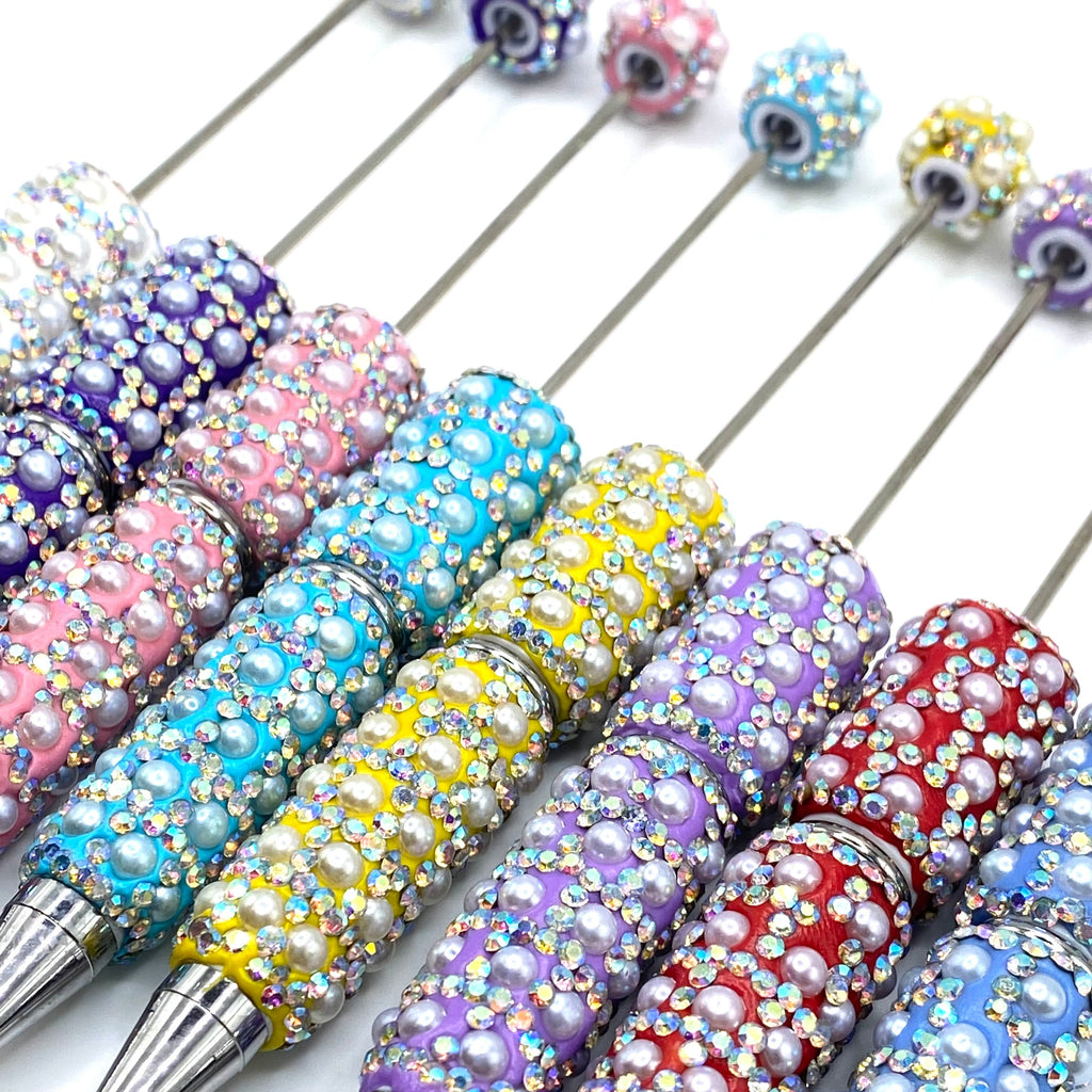 8pc From Grit Comes Grace Fancy Beadable Pens