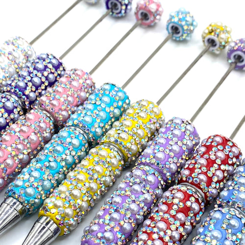 8pc From Grit Comes Grace Fancy Beadable Pens