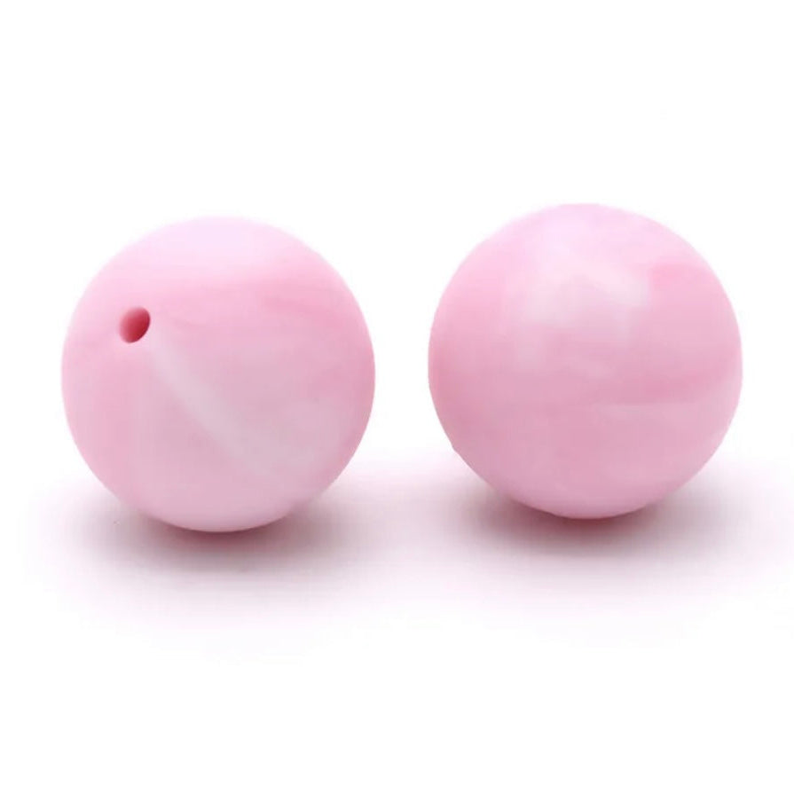 Pink PK103 Silicone Beads
